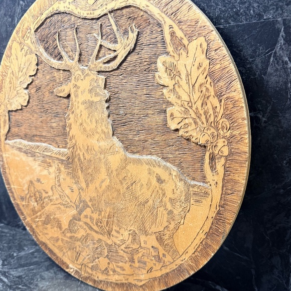 FLEMISH ART CO. Wooden Elk Plaque #854 - Picture 4 of 13